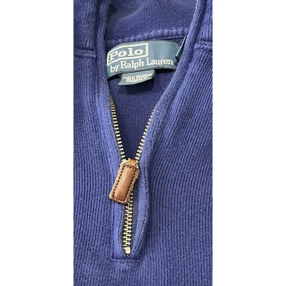 Vintage Polo Ralph Lauren Men's Quarter Zip Pullover Size XL Preppy